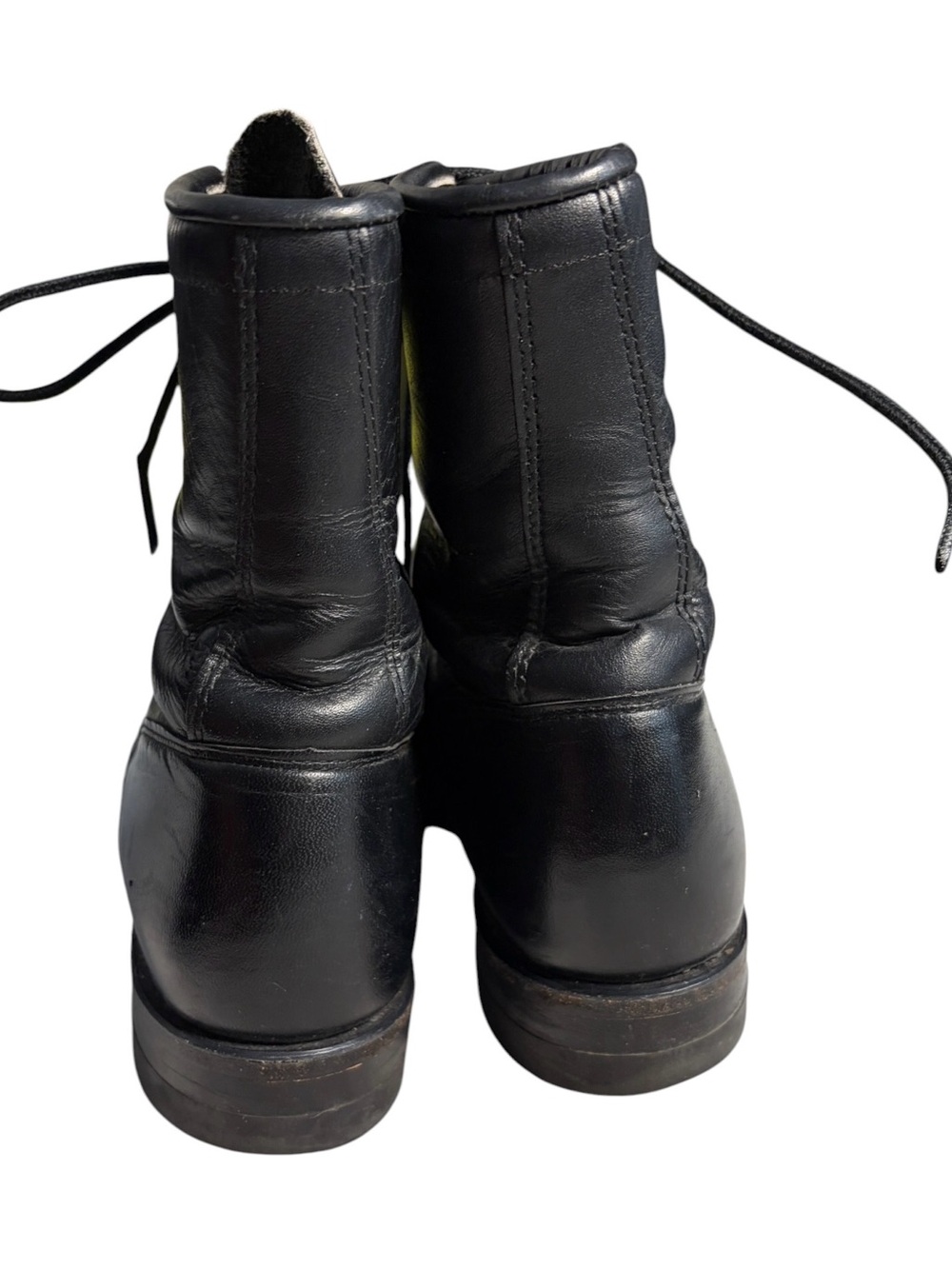 Justin Roper Black Leather Lace-Up Boots - Picture 3 of 10